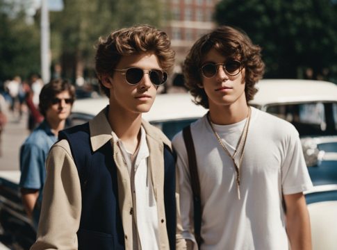 Photo: Steve and Glenn near Washington Square in New York City their high school junior year.