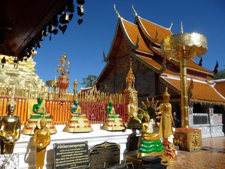 Visiting the Temple of the Golden Mountain High Above Chiang Mai