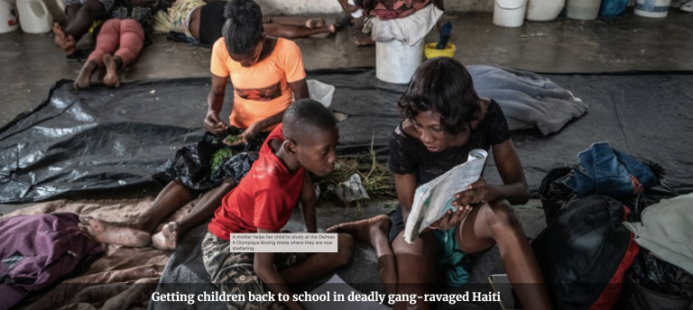 Getting Children Back to School in Deadly Gang-Ravaged Haiti