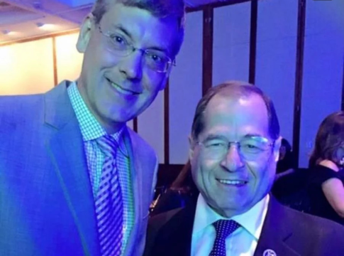 Photo: The author with Rep. Jerry Nadler celebrating Israel's birthday in New York City. Credit: The Stewardship Report.