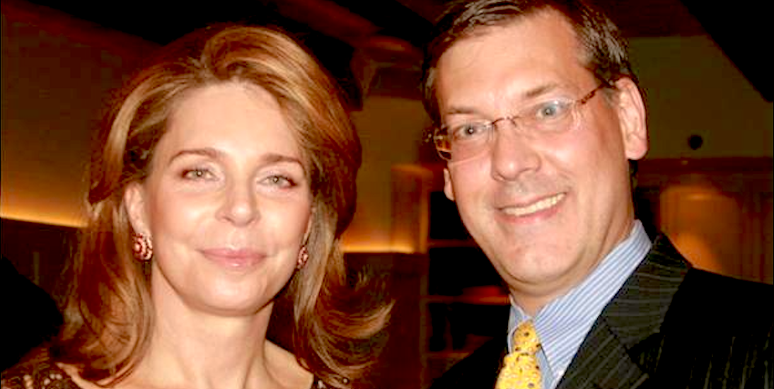 Her Majesty Queen Noor of Jordan with Jim Luce at Soho House gala, NYC, 2010.
