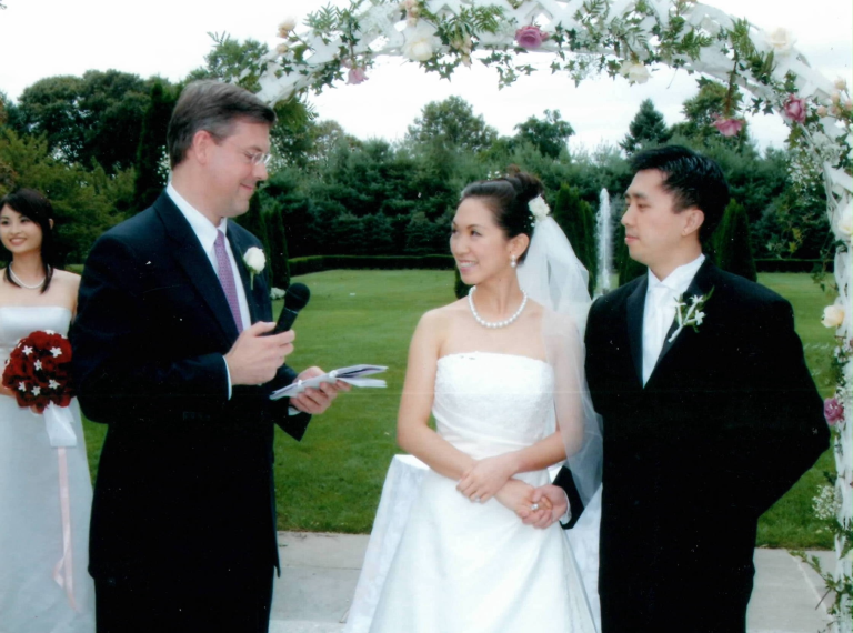 Marrying My First Couple–Straight–on Long Island