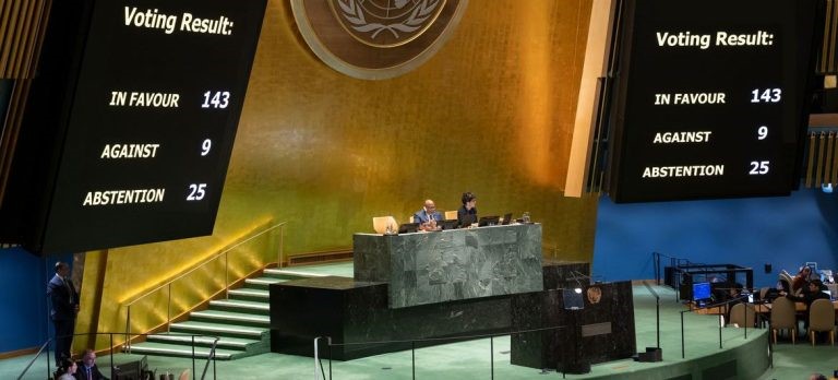 U.N. General Assembly Presses Security Council to Give Full Palestinian Membership