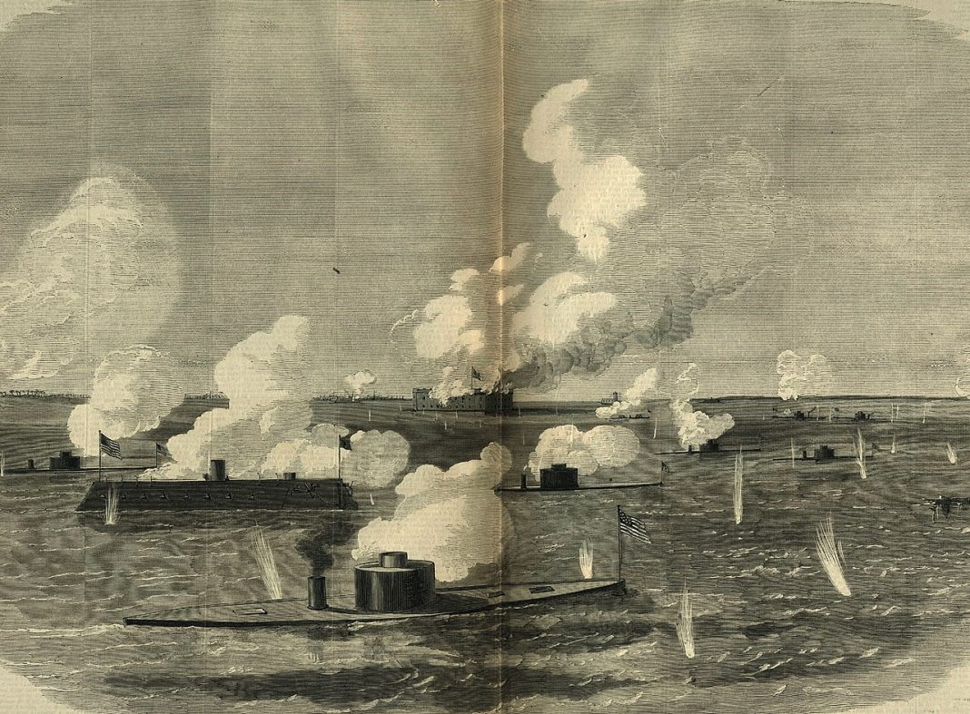 Attack_of_the_Federal_Iron-Clads_on_Fort_Sumter_and_the_Rebel_Batteries_commanding_the_entrance_to_Charleston_Harbor_on_the_7th_of_April_1863_-_NYIN_1863