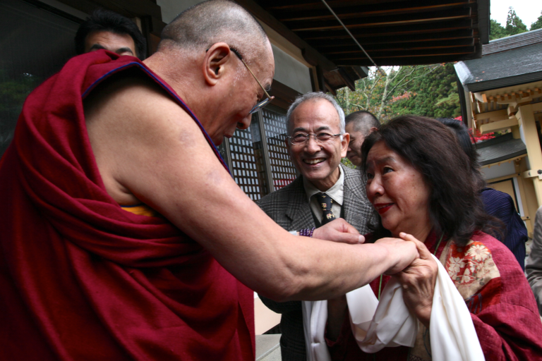 Dalai Lama + Dr. Kazuko