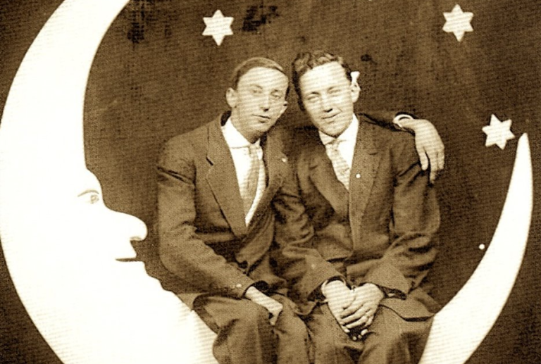 Gay Paper Moon Glitch Artwork by Felix D’Eon