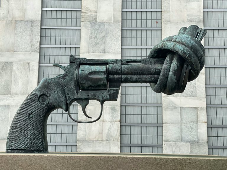 United Nation’s Non-Violence Sculpture