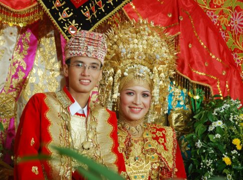 Minangkabau Bride and Groom and Groom