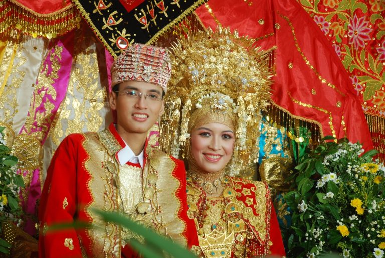 Minangkabau Bride and Groom and Groom