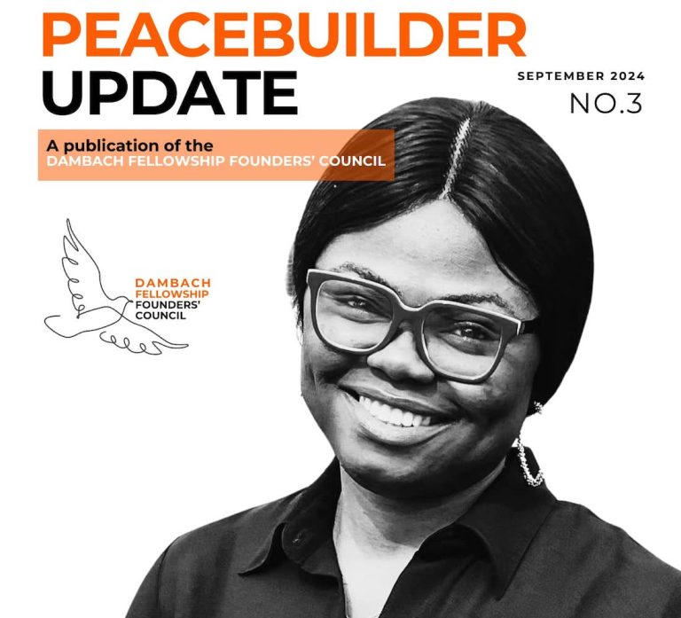 Nigerian Student Chosen for Dambach Peacebuilder Fellowship