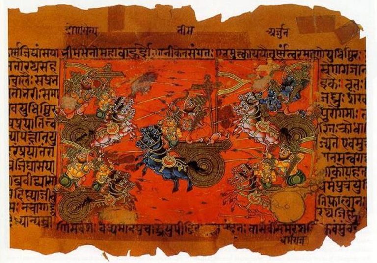 The Epic Battle of Kurukshetra, as told in The Mahābhārata