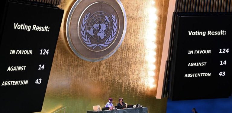 U.N. General Assembly Demands Israel End ‘Unlawful Presence’ in Gaza