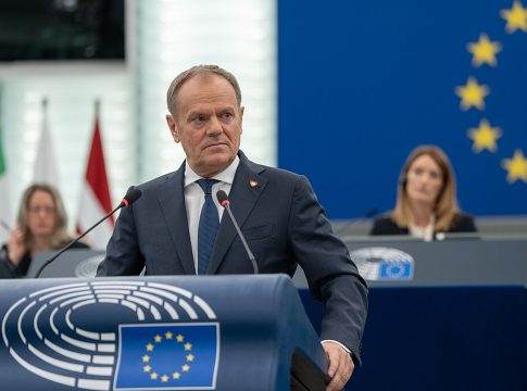 Donald Tusk speaking at EU Council, January 2025. © European Union 2025– Source: EP.