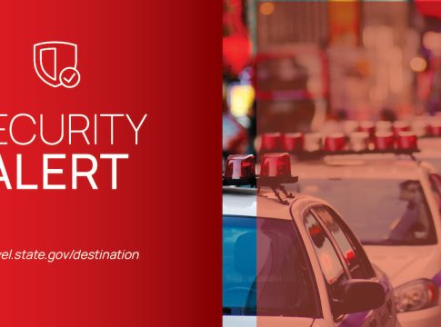Russia: According to media sources, there have been threats of attacks against public gathering places in urban areas including Moscow, St. Petersburg, and near the Russian border with Ukraine. Photo/image credit: U.S. State Department