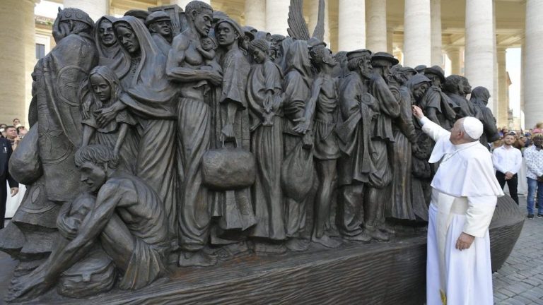 Pope Francis’ Tribute to Refugee Rights: A Statue of Solidarity