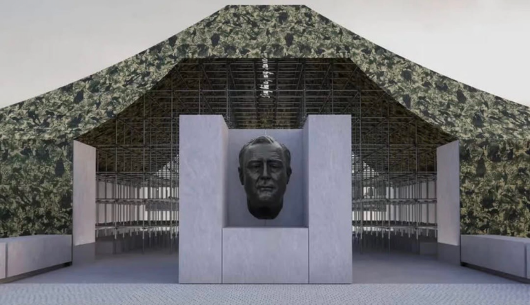 Renown Chinese Arts Ai Weiwei at FDR Memorial in New York