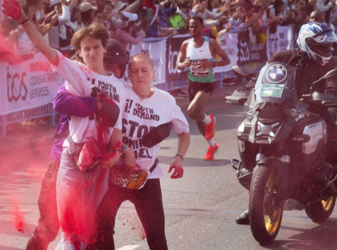 Gaza Protests Around the World, Including Marathon in London
