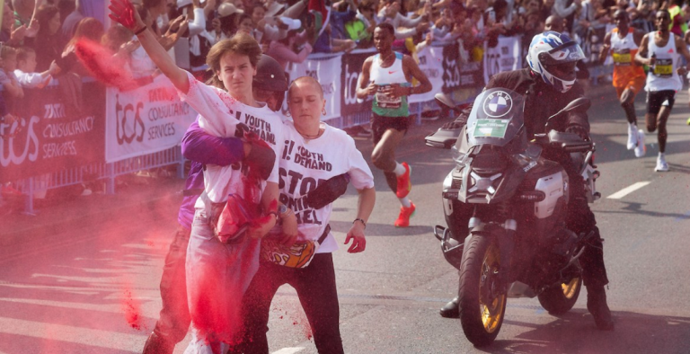 Gaza Protests Around the World, Including Marathon in London