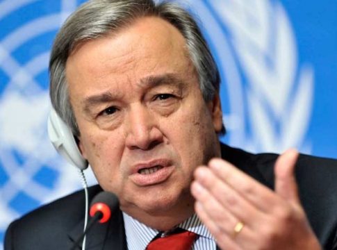Secretary-General of the United Nations António Guterres, previously the Prime Minister of Portugal, replaced incumbent Ban Ki-moon for a five-year term. Photo credit: United Nations.