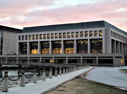 The Nimitz Library of the United States Naval Academy where books are now being banned under the Trump administration.