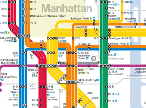 New York City MTA Unveils New Subway Map for the Five Boroughs