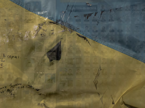 "My Spotify playlist of Ukrainian songs is up to 13 hours and 19 minutes. I text my loved ones there, and I think about them, especially late at night," writes Arina Limarieva. Above, "The Wall of Remembrance of the Fallen for Ukraine", a memorial for Ukrainian soldiers in downtown Kyiv, March 4, 2025. 