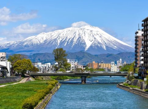 Mt. Iwate as seen from Morioka during Golden Week.