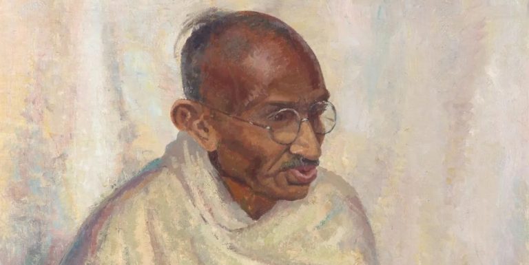 Rare Gandhi Oil Portrait Sells for Record Price in London