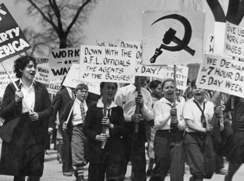 Demonstration of the Communist Party in Boston, 1933. Photo credit: Sueddeutsche Zeitung.