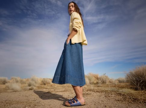 “Comfortable in the spotlight - shimmer & shine.” Photo credit: Birkenstock website 2025.