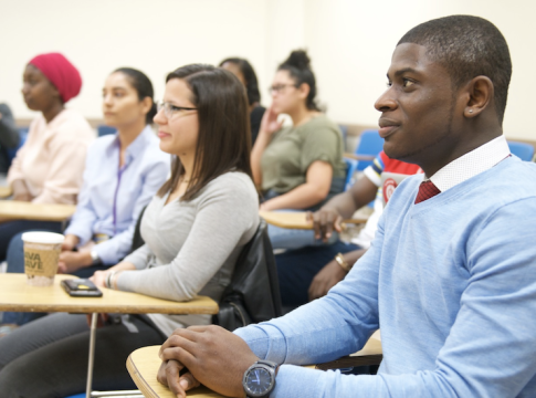 Dynamic and Diverse Learners: City University of New York's BMCC students come from 105 different countries with more than 100 languages spoken. Photo credit: BMCC/CUNY.