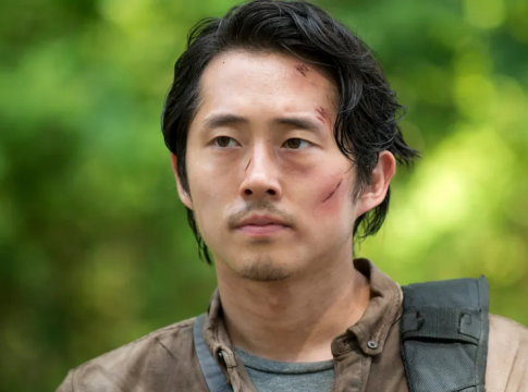 Steven Yeun has an extraordinary talent for portraying characters that disarm viewers with their charm, only to unsettle them with hidden darkness. here, in "Walking Dead" (2018). Photo credit: Gene Page/AMC.