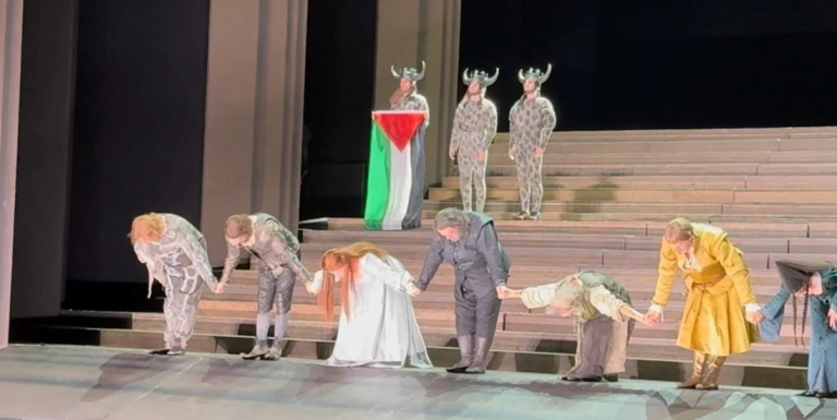 Palestinian Flag Display Sparks Controversy at Royal Opera