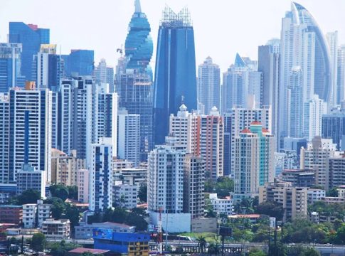 The magnificently modern skyline of Panama City.