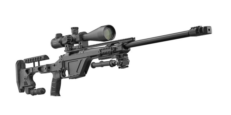 "The assailant used a high-powered, bolt-action rifle, which was found hidden near the campus." No specific make or model (e.g., Remington, Winchester, etc.) is mentioned in the provided information. The description focuses on the rifle's action type (bolt-action) and its classification as "high-powered," which typically refers to rifles designed for long-range accuracy and capable of firing large-caliber cartridges. Photo credit: gunsweek.com.