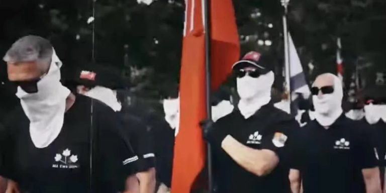 Canada: Masked White Nationalist Group Marches in Niagara