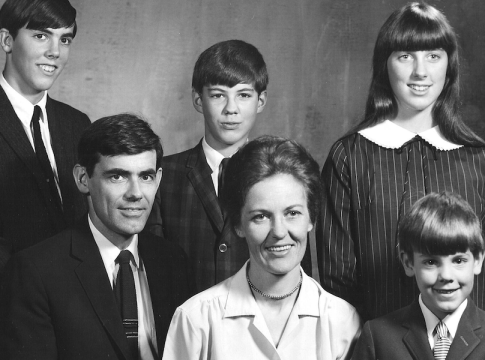 Jim Luce, bottom right, at the age of five in 1964, with his family. 1964 was a transformative year marked by significant changes in civil rights, global politics, pop culture, and science. The U.S. passed the Civil Rights Act, ending legal segregation. The Gulf of Tonkin incident led to increased U.S. military involvement in the Vietnam War. And the New York World's Fair showcased the future in science and culture.