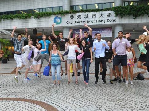 International students at the City University of Hong Kong. Photo credit: City University of Hong Kong.
