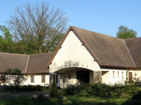 Once a luxurious retreat for Joseph Goebbels, the infamous Nazi propaganda minister, the Villa Bogensee has languished in decay for decades. Photo credit: Wikipedia.