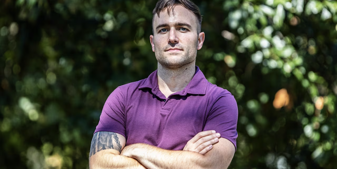 Capt. Dylan Blaha, a longtime officer in the Illinois National Guard and a progressive Democratic candidate for Congress in the state’s 13th District. Photo credit: Office of Dylan Blaha.