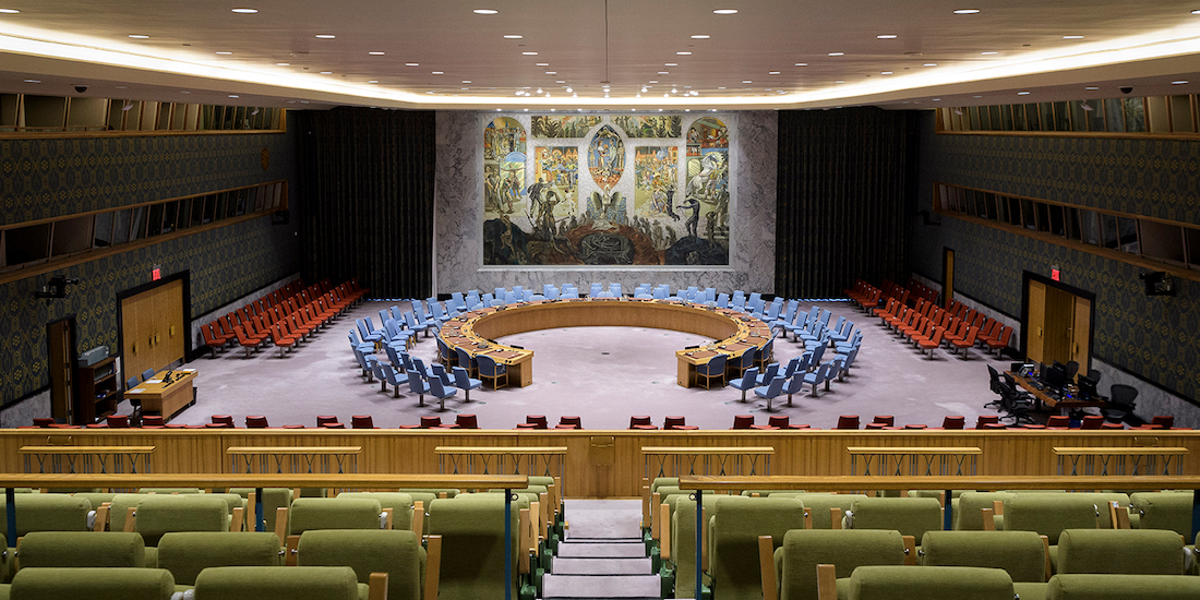 An empty United Nations Security Council Photo credit: United Nations / Manuel Elias.
